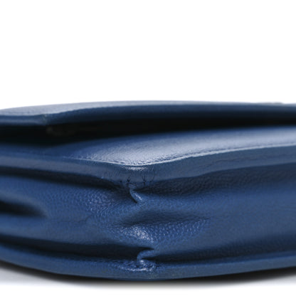 Chanel Caviar Sevruga Wallet on Chain WOC Blue 10 of 11