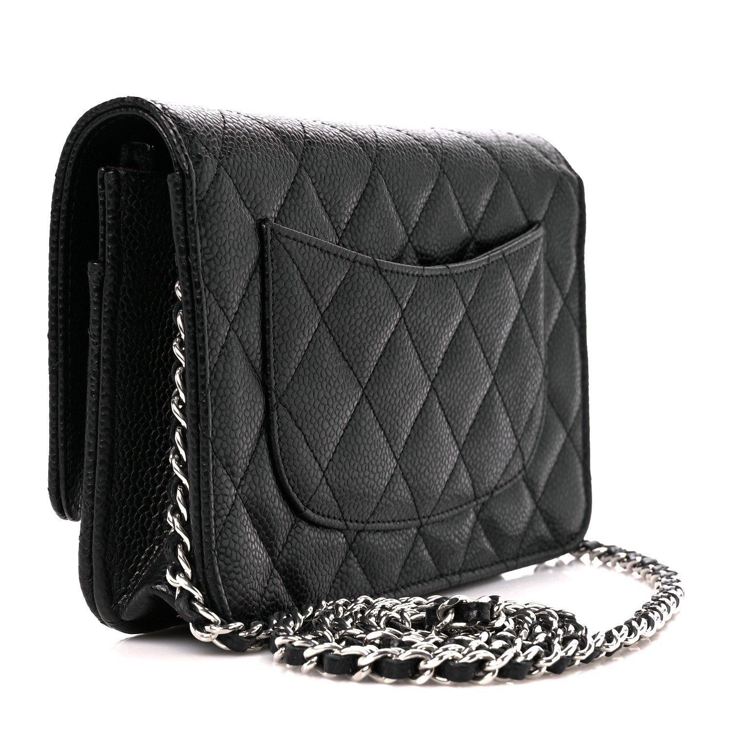 Chanel Caviar Quilted Wallet On Chain WOC Black 3 of 12