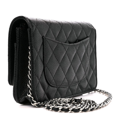 Chanel Caviar Quilted Wallet On Chain WOC Black 3 of 12