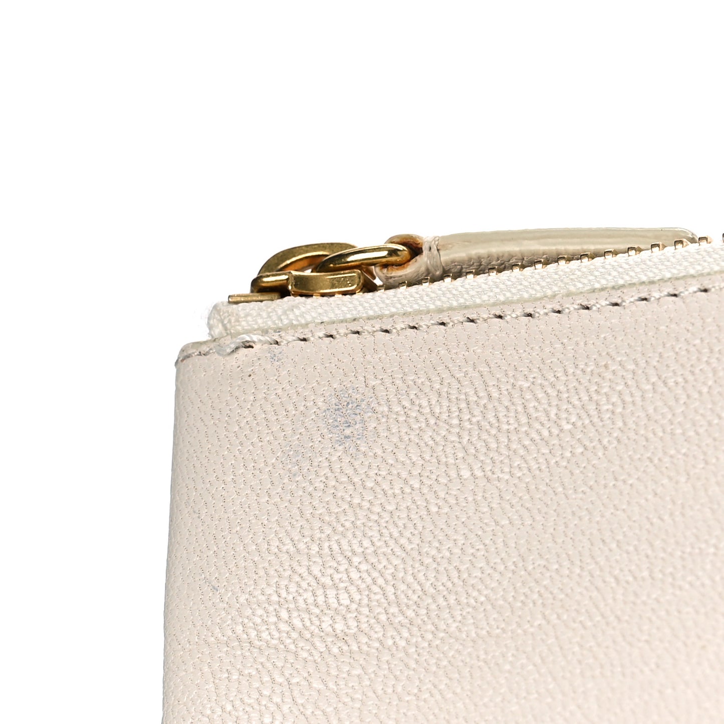 Goatskin Large Trio Crossbody Bag White