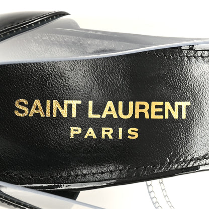 Saint Laurent Patent Calfskin PVC Opyum 110 Pump 36.5 Black Transparent 8 of 10