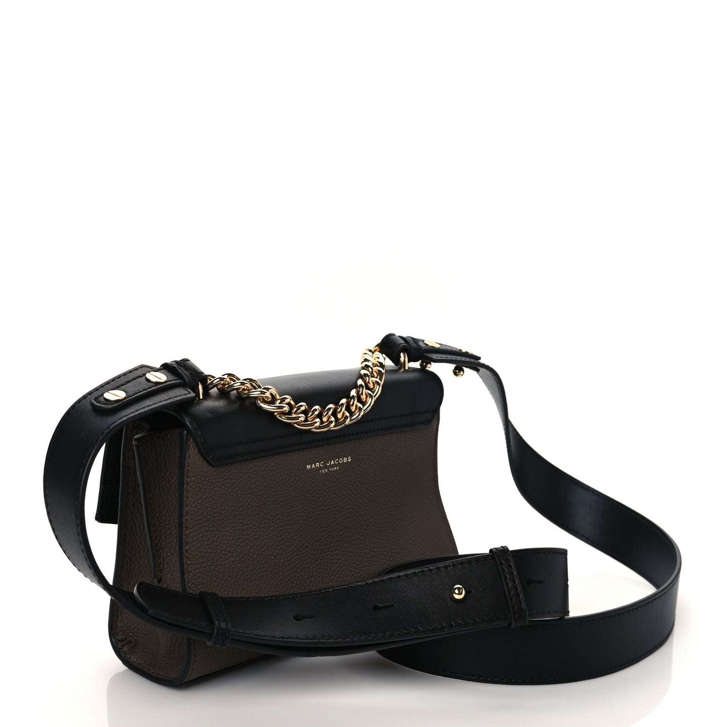 Calfskin Tuck Lock Bag Black Multicolor