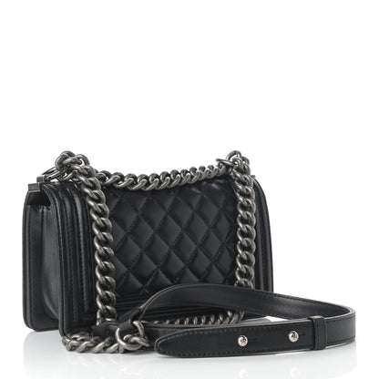 Chanel Calfskin Quilted Small Boy Flap Black 3 of 13