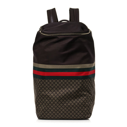 Gucci Nylon Diamante Backpack Brown 1 of 17