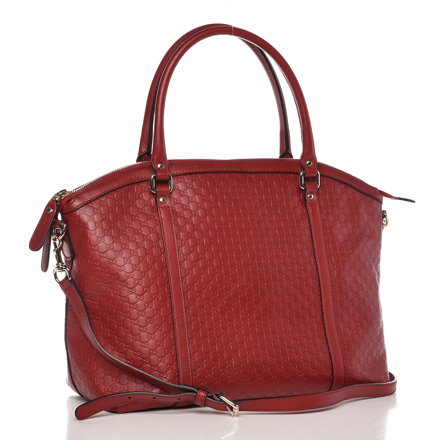 Gucci Soft Microguccissima Dome Satchel Red 3 of 8