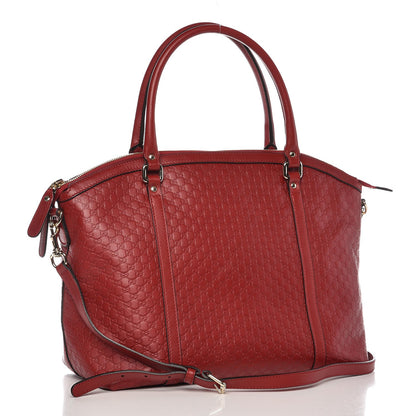 Gucci Soft Microguccissima Dome Satchel Red 3 of 8