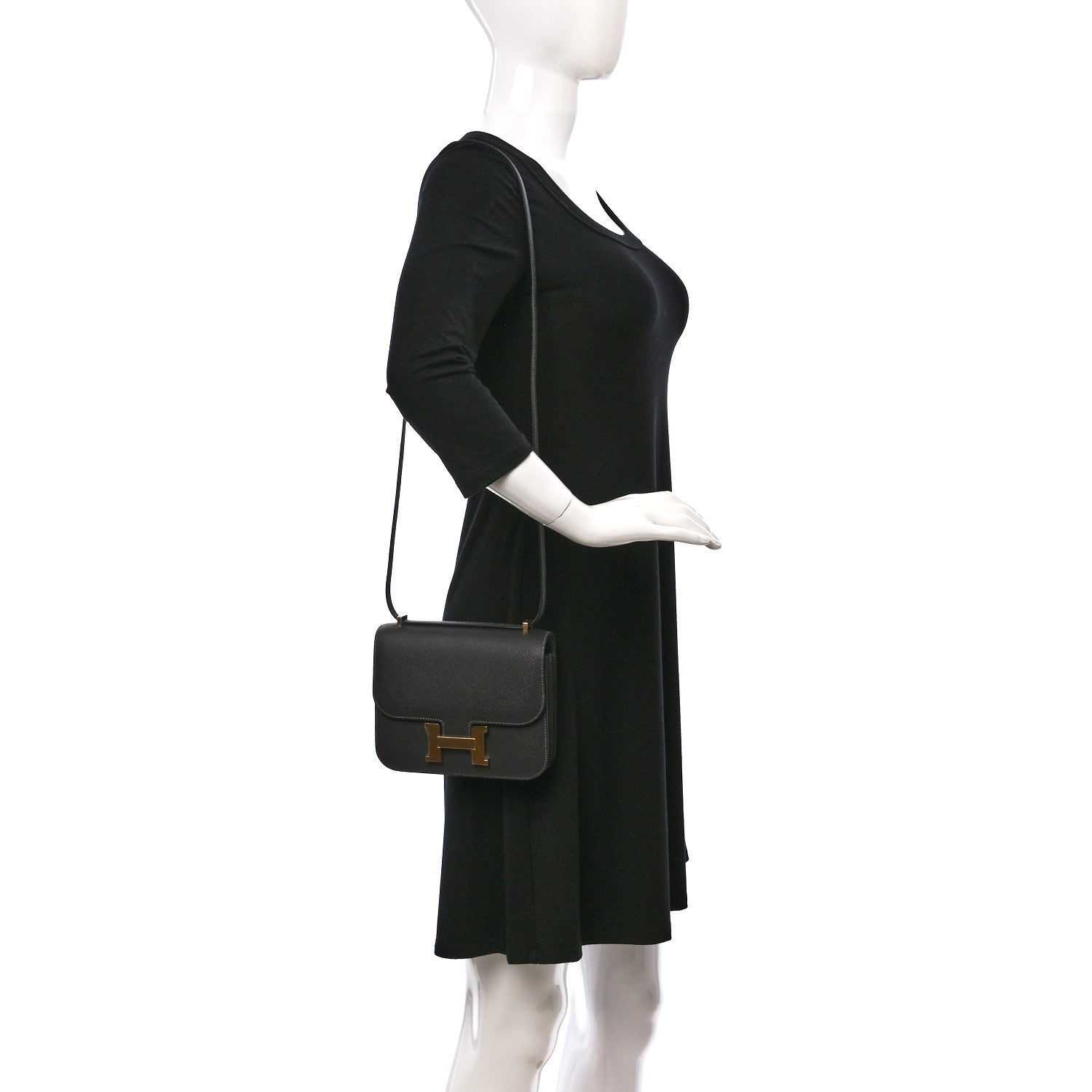 Hermes Epsom Constance 18 Graphite 2 of 13