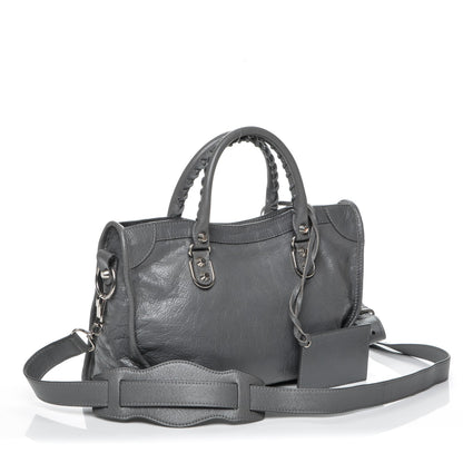 Balenciaga Agneau Silver Metallic Edge Hardware S City Gris Cendre 3 of 8