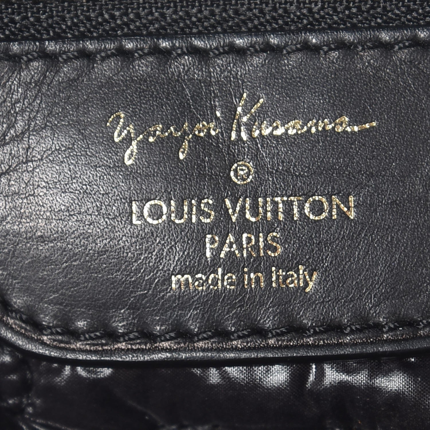 Louis Vuitton Nylon Monogram Kusama Infinity Dots Lockit GM Black Yellow 7 of 10