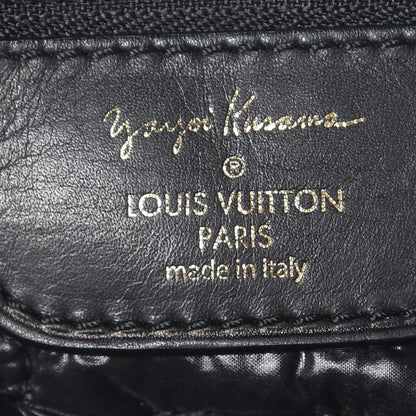 Louis Vuitton Nylon Monogram Kusama Infinity Dots Lockit GM Black Yellow 7 of 10