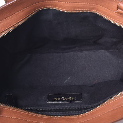 Saint Laurent Sheepskin Small Cabas ChYc Brown 6 of 9