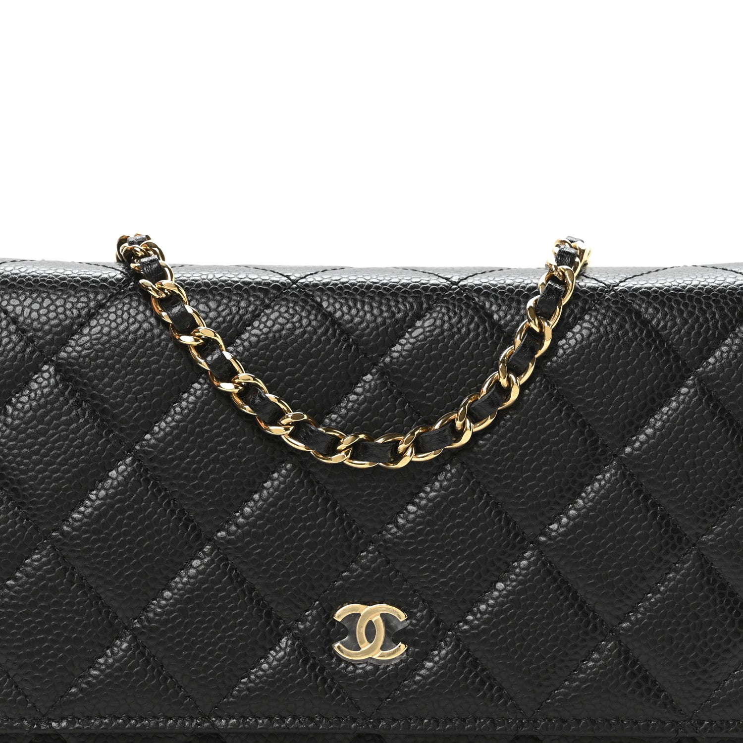 Chanel Caviar Quilted Wallet on Chain WOC Black 8 of 11