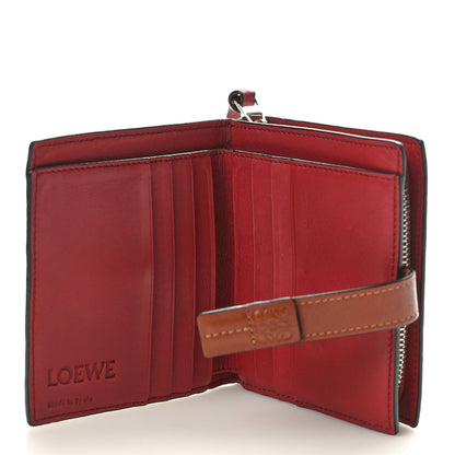 Loewe Grained Calfskin Compact Wallet Caramel Pecan 7 of 9