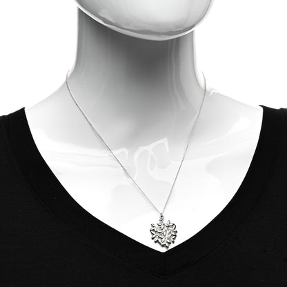 Tiffany Sterling Silver Paloma Picasso Olive Leaf Heart Branch Pendant Necklace 2 of 4