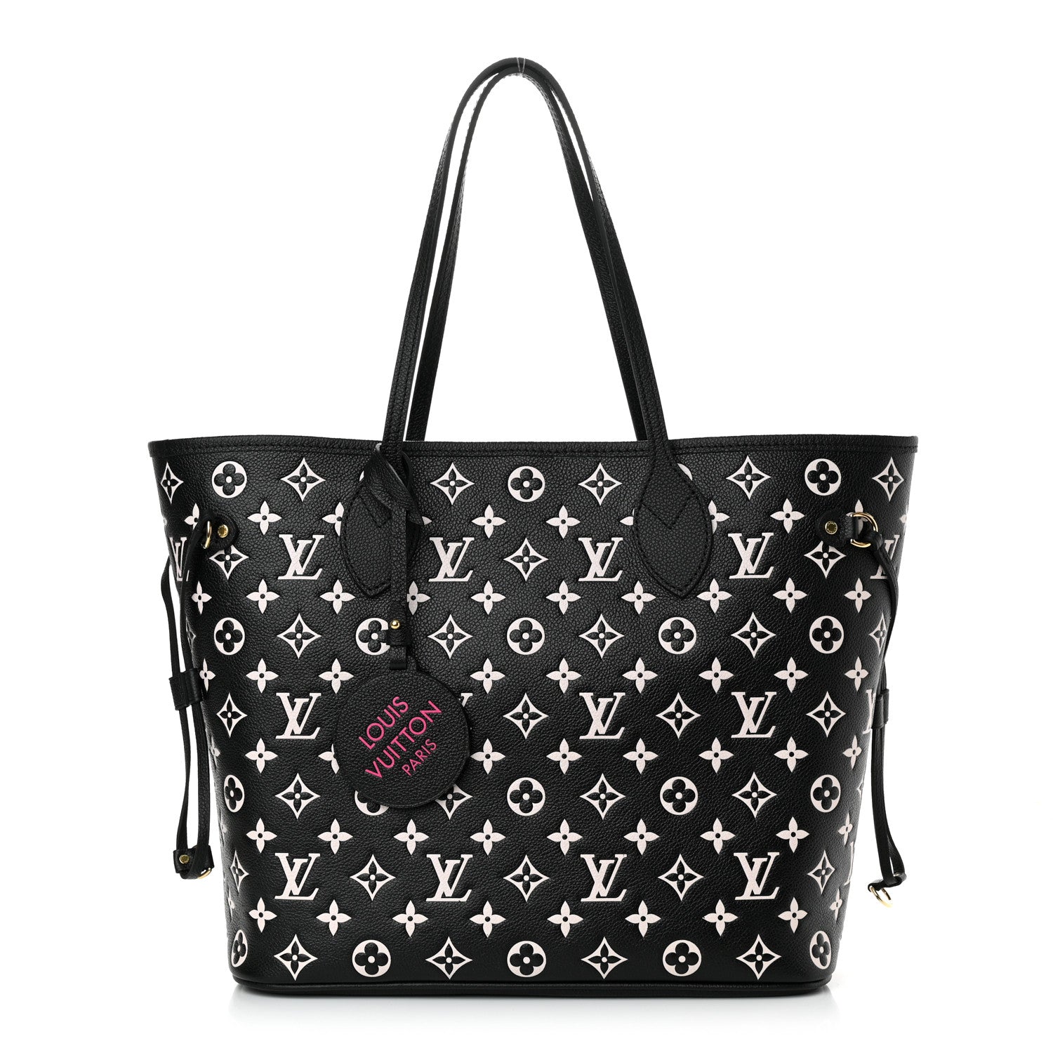 Louis Vuitton Empreinte Spring In The City Neverfull MM Black White Pink 3 of 10