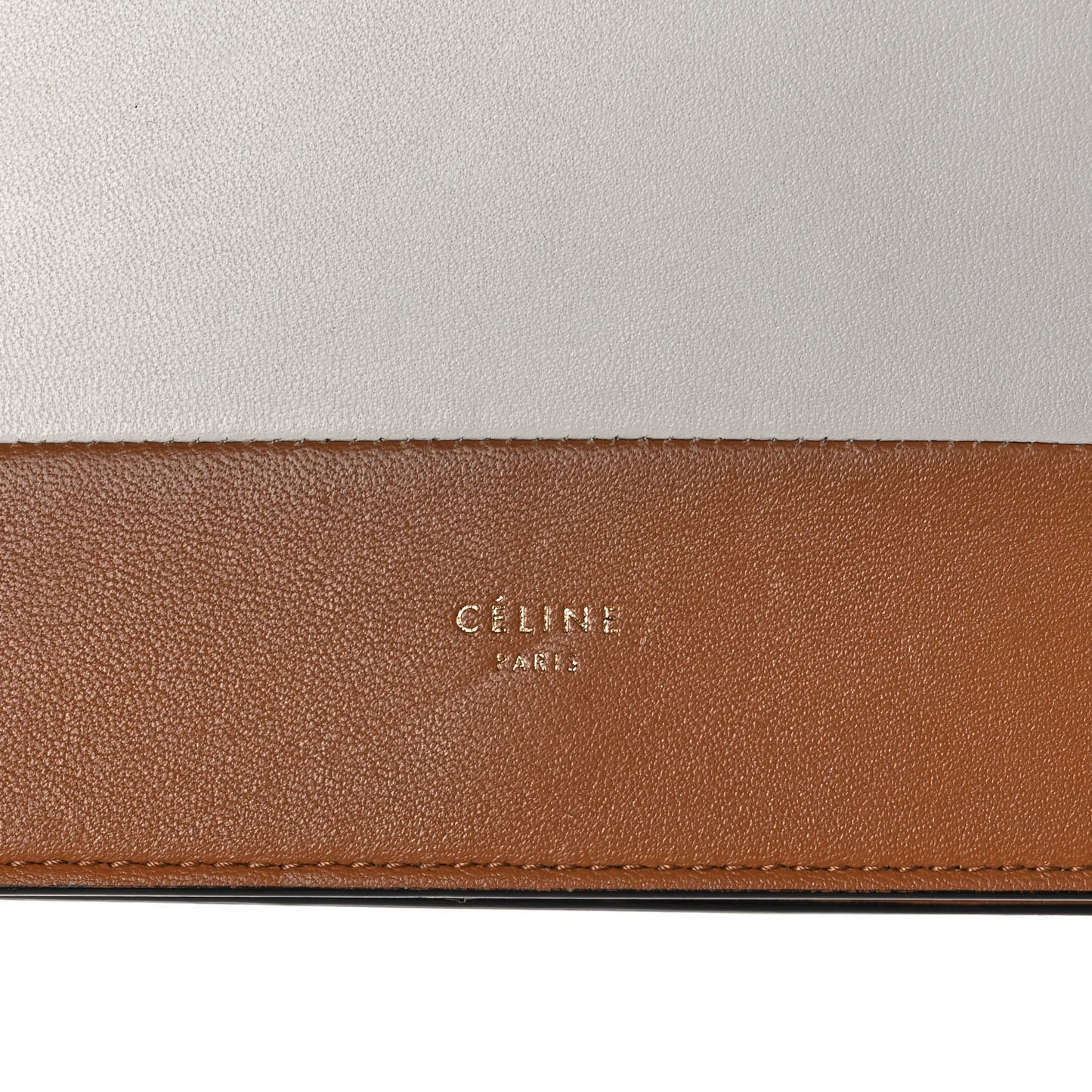 Smooth Lambskin Frame Evening Chain Clutch Tan Optic White