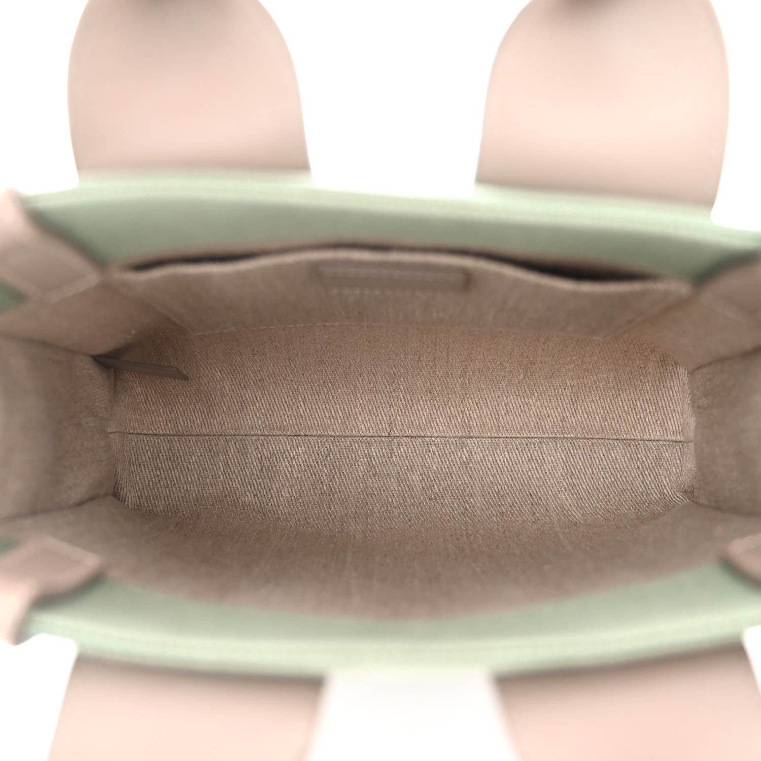 Chloe Cotton Calfskin Small Woody Ribbon Tote Faded Green 5 of 10