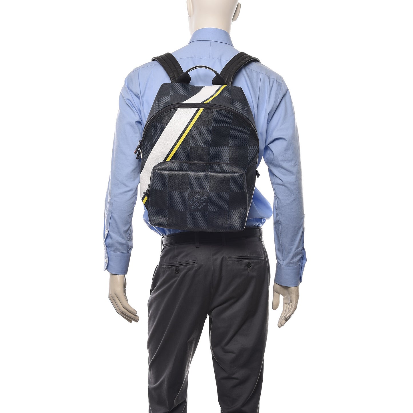 Damier Cobalt Latitude America's Cup Apollo Backpack Yellow