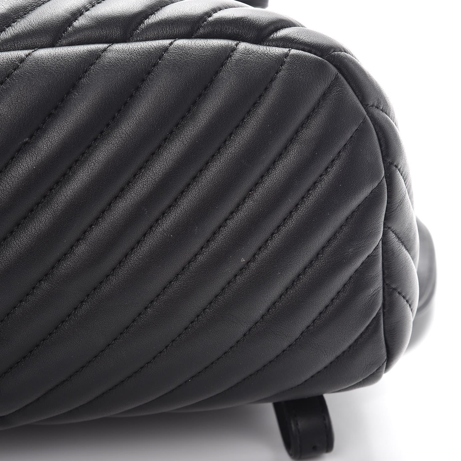 Chanel Calfskin Chevron Quilted Large Urban Spirit Backpack Black 9 of 11