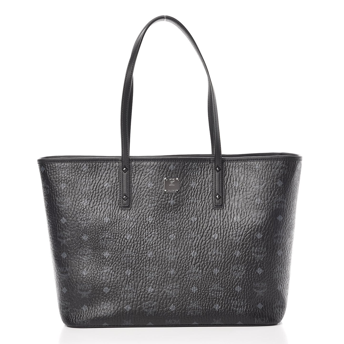 Visetos Medium Anya Zip Top Shopper Tote Black