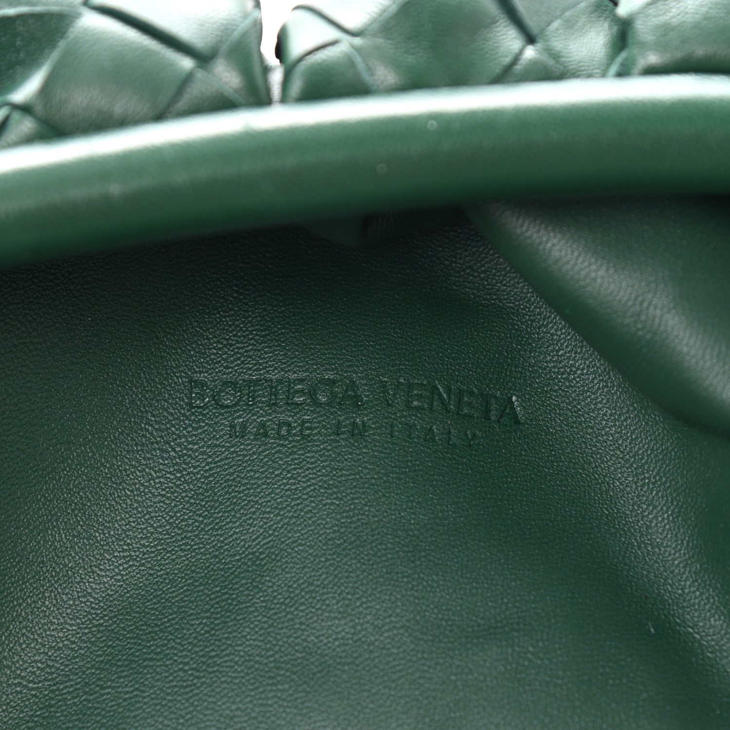 Bottega Veneta Nappa Maxi Intrecciato The Pouch Oversized Clutch Raintree 6 of 8