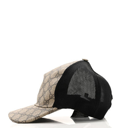 Gucci GG Supreme Monogram Baseball Hat Beige 4 of 11