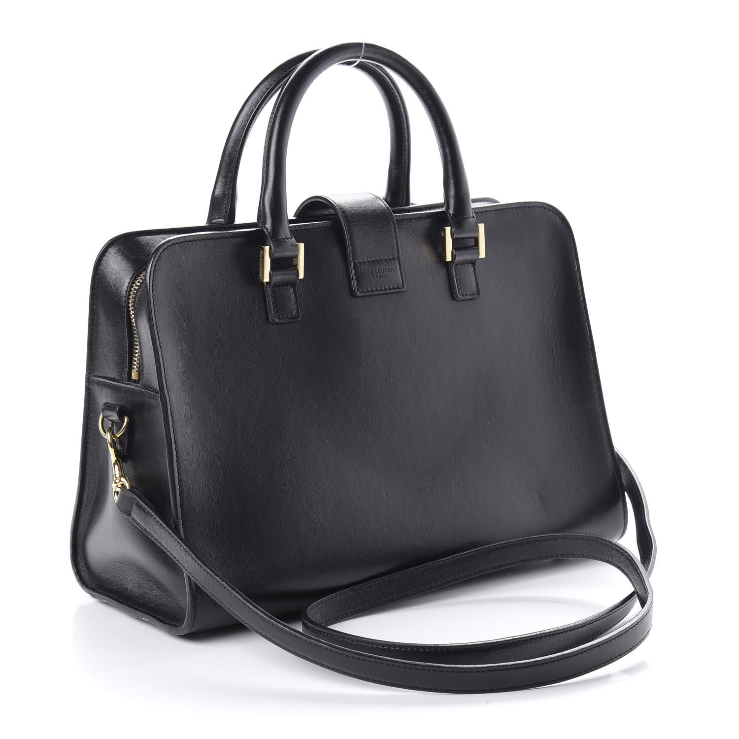 Saint Laurent Smooth Calfskin Small Monogram Cabas Black 3 of 9