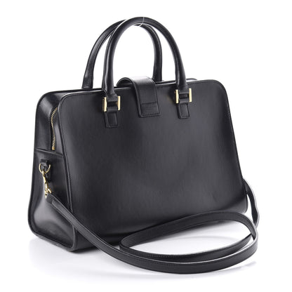 Saint Laurent Smooth Calfskin Small Monogram Cabas Black 3 of 9