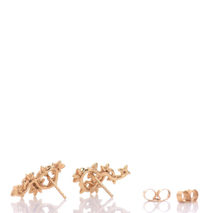 David Yurman 18K Yellow Gold Diamond Starburst Constellation Climber Earrings 3 of 4