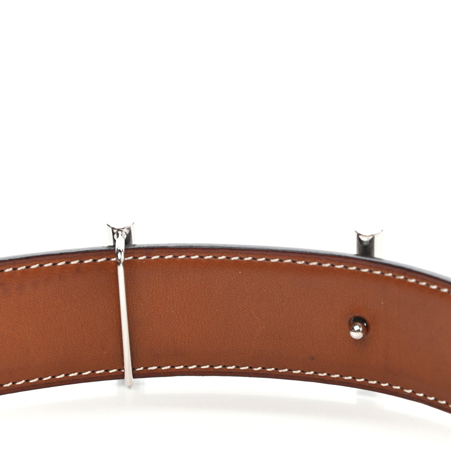 Hermes Box Barenia 32mm H d'Ancre Belt 95 38 Chocolate Fauve 6 of 6