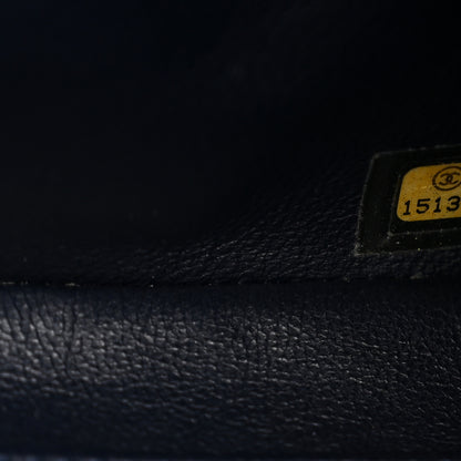 Chanel Caviar Quilted Clutch With Chain Flap Navy Blue 7 of 13