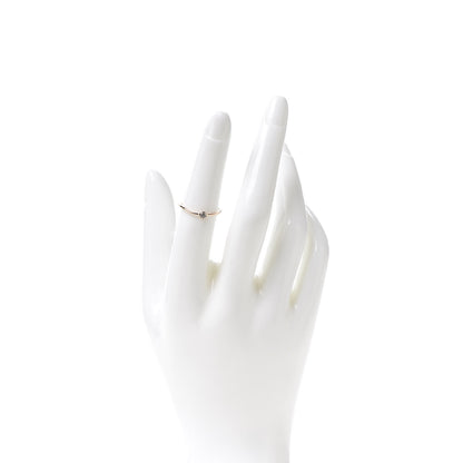 Tiffany 18K Rose Gold Diamond Elsa Peretti Wave Single Row Band Ring 51 5.75 2 of 5