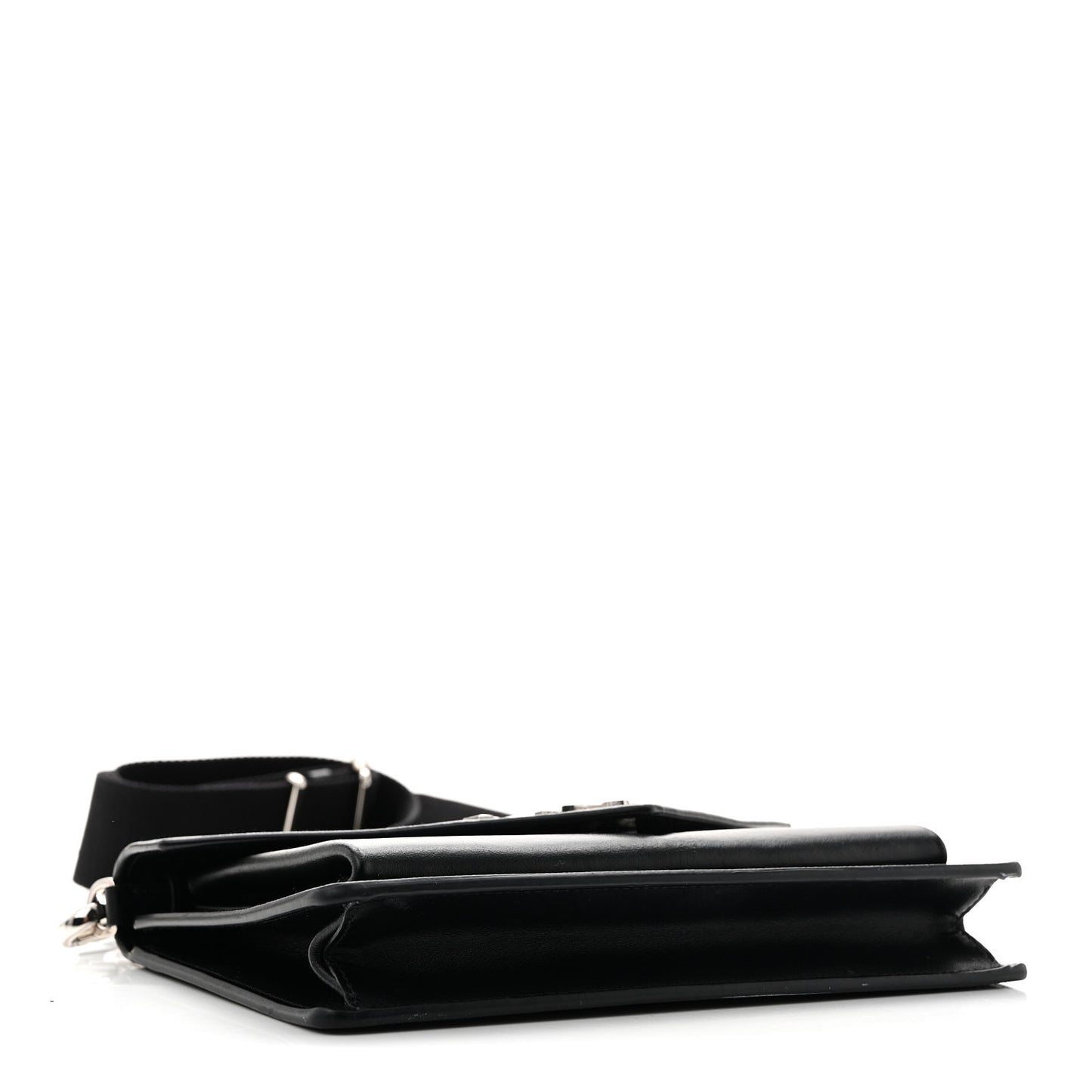 Saffiano City Calf Mini Envelope Bag Black