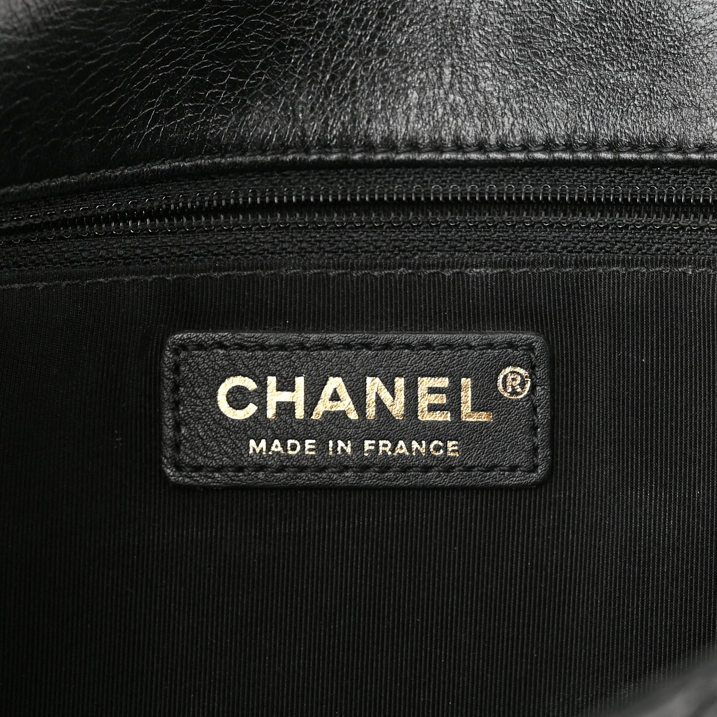 Lambskin Braided Flap Navy Black