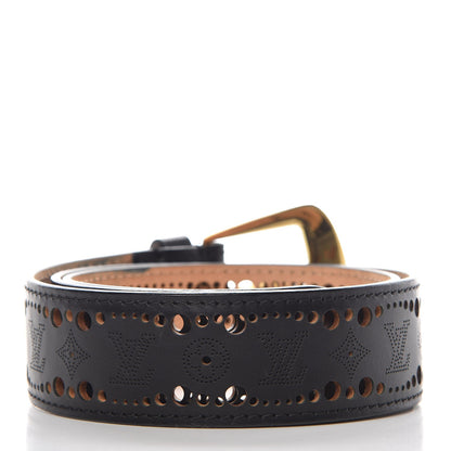 Louis Vuitton Nomade Perforation Belt 85 34 Black 3 of 6