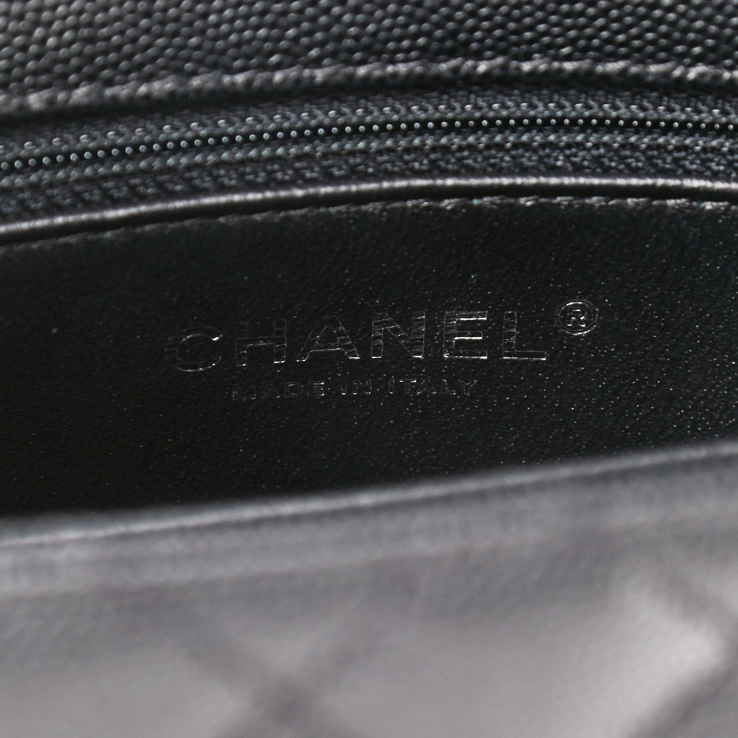 Chanel Caviar Lizard Embossed Quilted Mini Coco Handle Flap Black 7 of 8