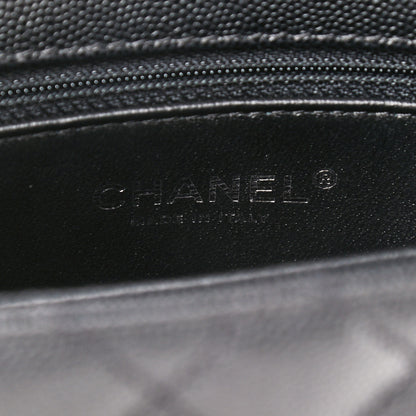 Chanel Caviar Lizard Embossed Quilted Mini Coco Handle Flap Black 7 of 8