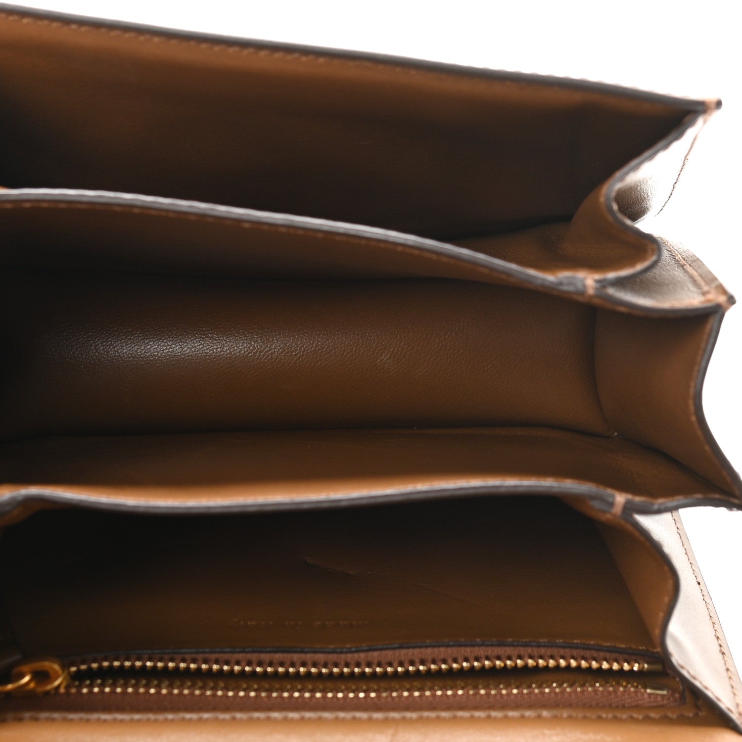 Celine Smooth Calfskin Small Classic Box Flap Bag Camel 5 of 12