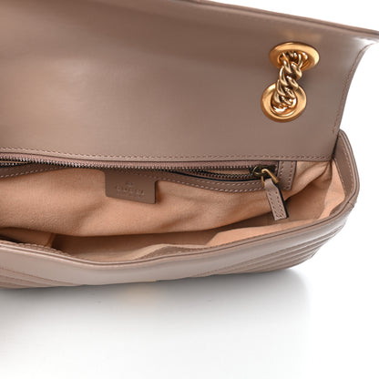 Gucci Calfskin Matelasse Small GG Marmont Shoulder Bag Porcelain Rose 5 of 9