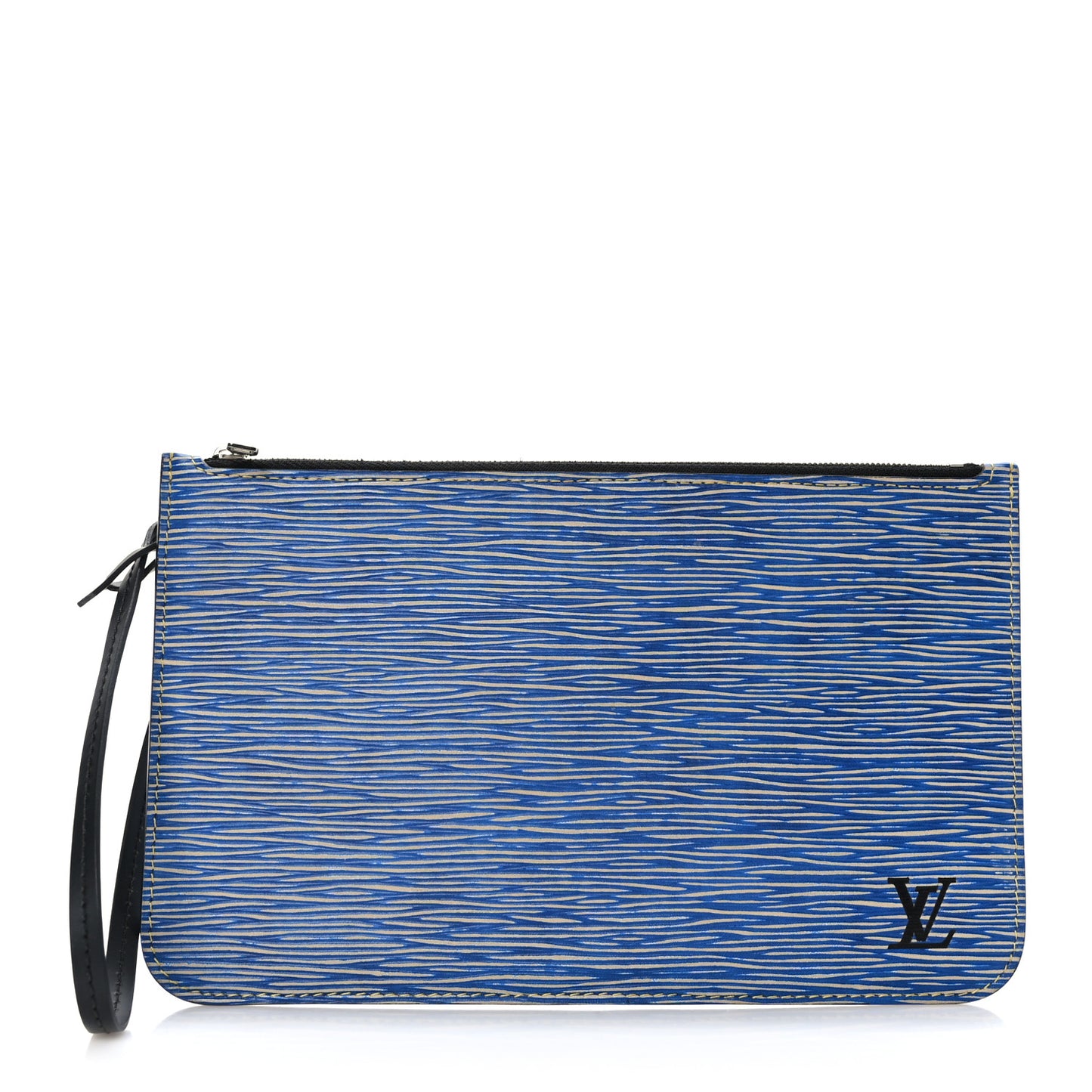 Epi Neverfull Pochette MM Denim Light
