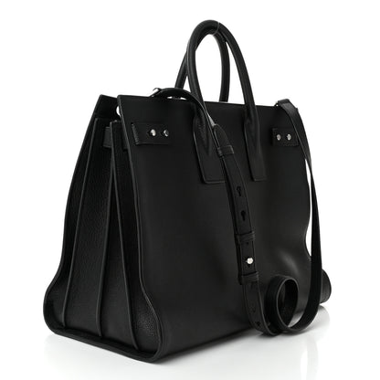 Saint Laurent Grained Calfskin Large Souple Sac De Jour Black 3 of 10