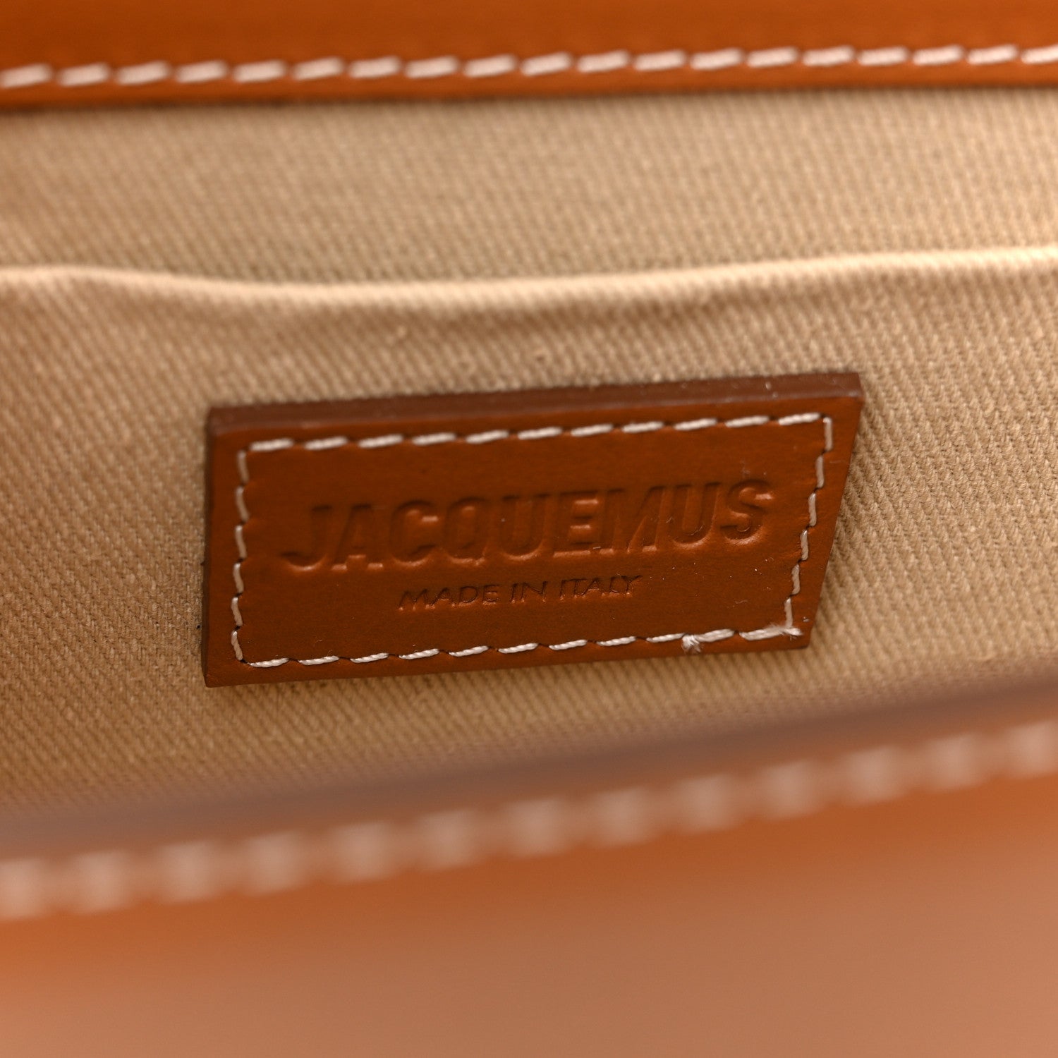 Jacquemus Smooth Calfskin Le Chiquito Boucle Long Light Brown 6 of 13