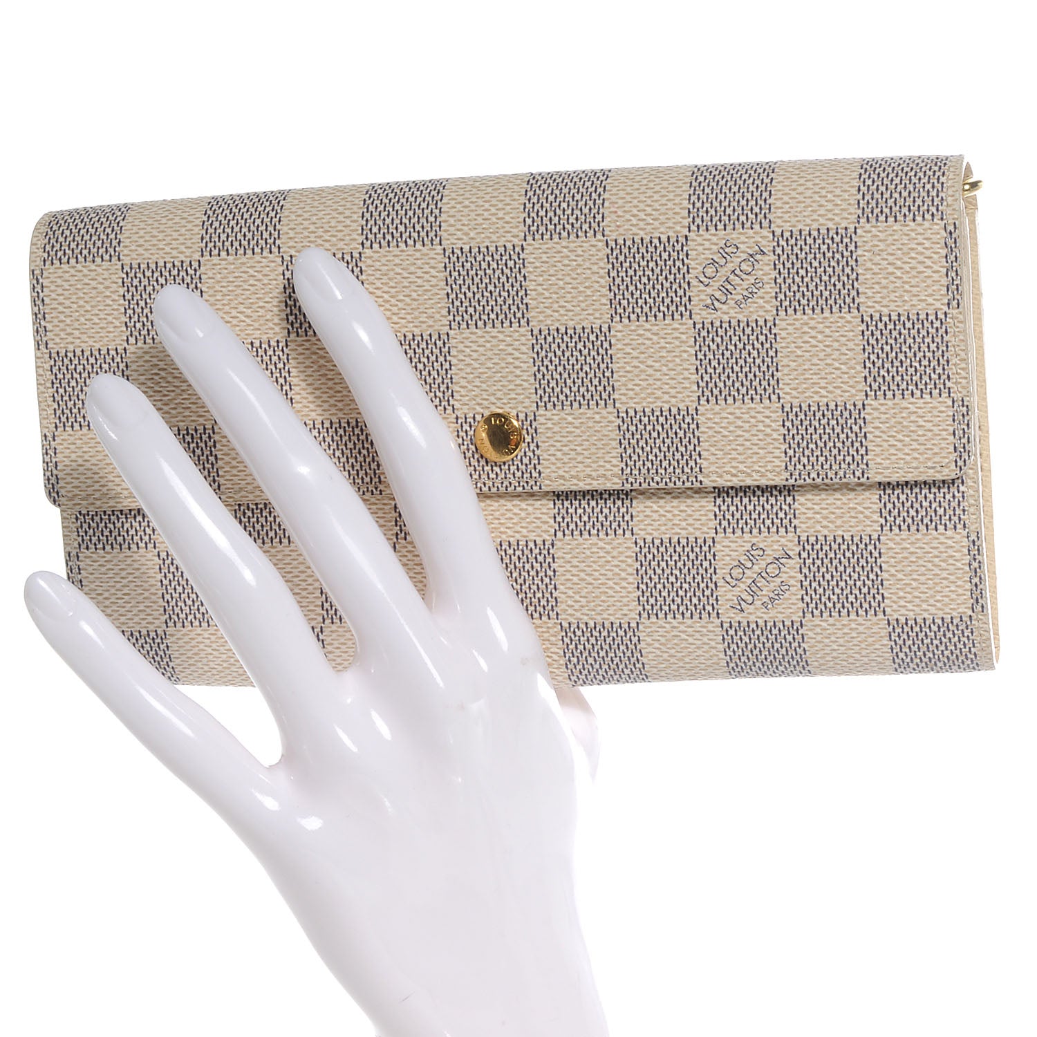 Louis Vuitton Damier Azur Sarah Wallet 2 of 8