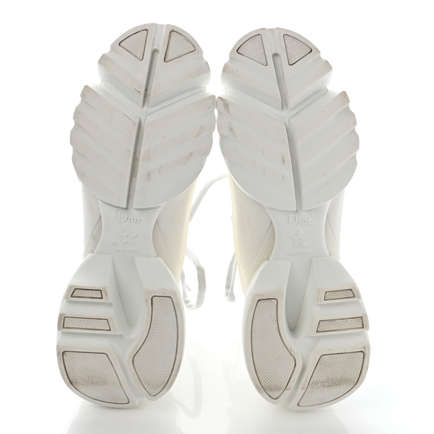 Christian Dior Technical Fabric Rubber Womens D-Connect Sneakers 38.5 White 5 of 11