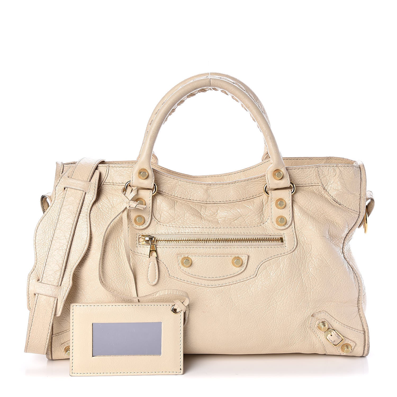 Balenciaga Agneau Giant 12 Gold Hardware City Blanc Creme Light Craie 1 of 15