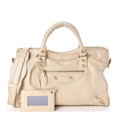 Balenciaga Agneau Giant 12 Gold Hardware City Blanc Creme Light Craie 1 of 15