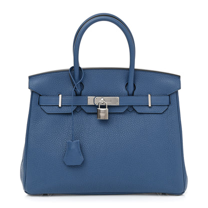 Hermes Togo Birkin 30 Bleu Agate 1 of 9