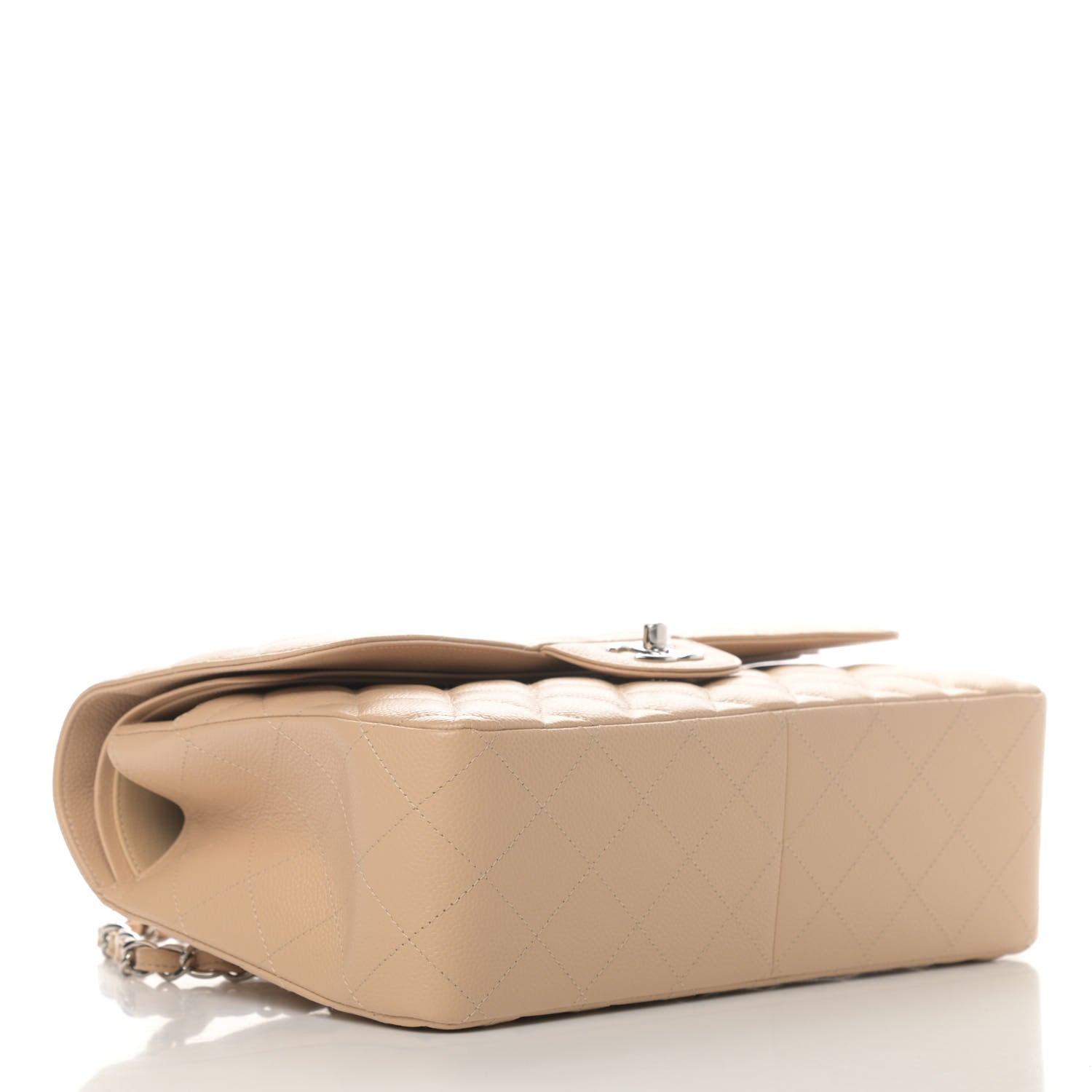 Chanel Caviar Quilted Jumbo Double Flap Beige Clair 3 of 4