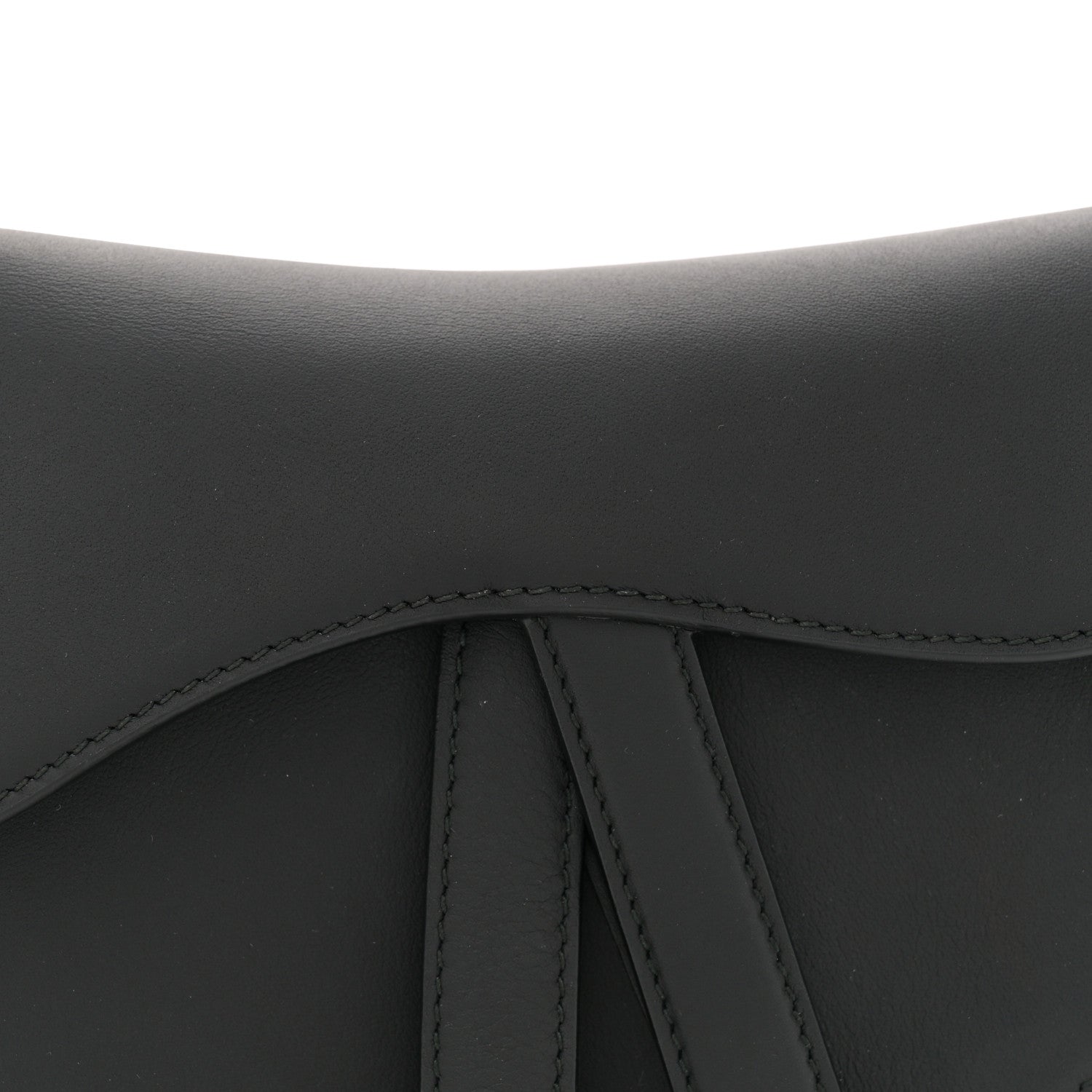 Christian Dior Ultra Matte Calfskin Mini Saddle Bag Black 8 of 12