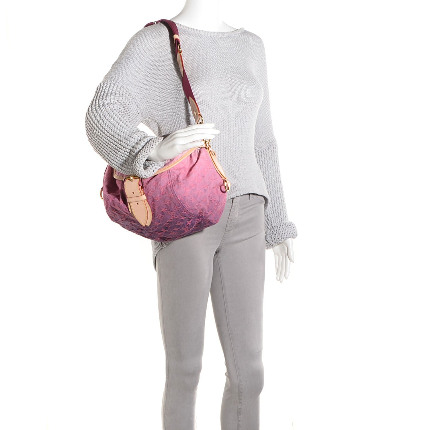 Louis Vuitton Denim Sunshine Messenger Rouge Fauviste 2 of 7